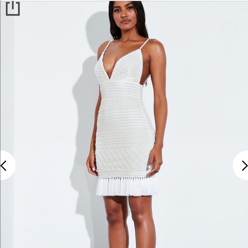 Peace&love tasseled mini dress